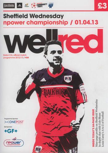 BRISTOL CITY v SHEFFIELD WEDNESDAY 2012/13